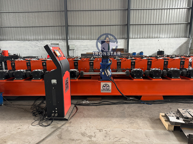 “Storage Rack Upright Post Roll Forming Machine Galvanized Steel Shelf Column Making Machine for Russia Full Automatic Storage Rack Upright Post Roll Forming Machine”