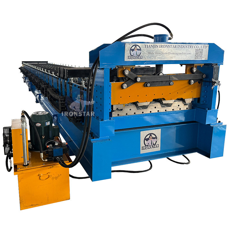 “Ecuador Hot Sale 1000mm Metal Decking Floor Roll Forming Machine Galvanized Steel Floor Deck Profile Roll Former Metal Bearing Deck Sheet Making Machinery For High-Rise Building Flooring”