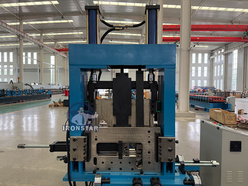“Full Automatic Hydraulic Quick Adjust CZ Purlin Roll Forming Machine Fast Size Change Equipment For Steel Structure Construction Full Automatic Hydraulic Quick Adjust CZ Purlin Roll Forming Machine ”